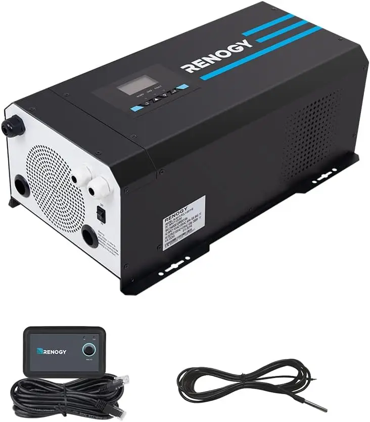 Rv Pure Sine Inverter Charger 3000W 12V - Renogy, onduleur-chargeur à onde sinusoïdale pure