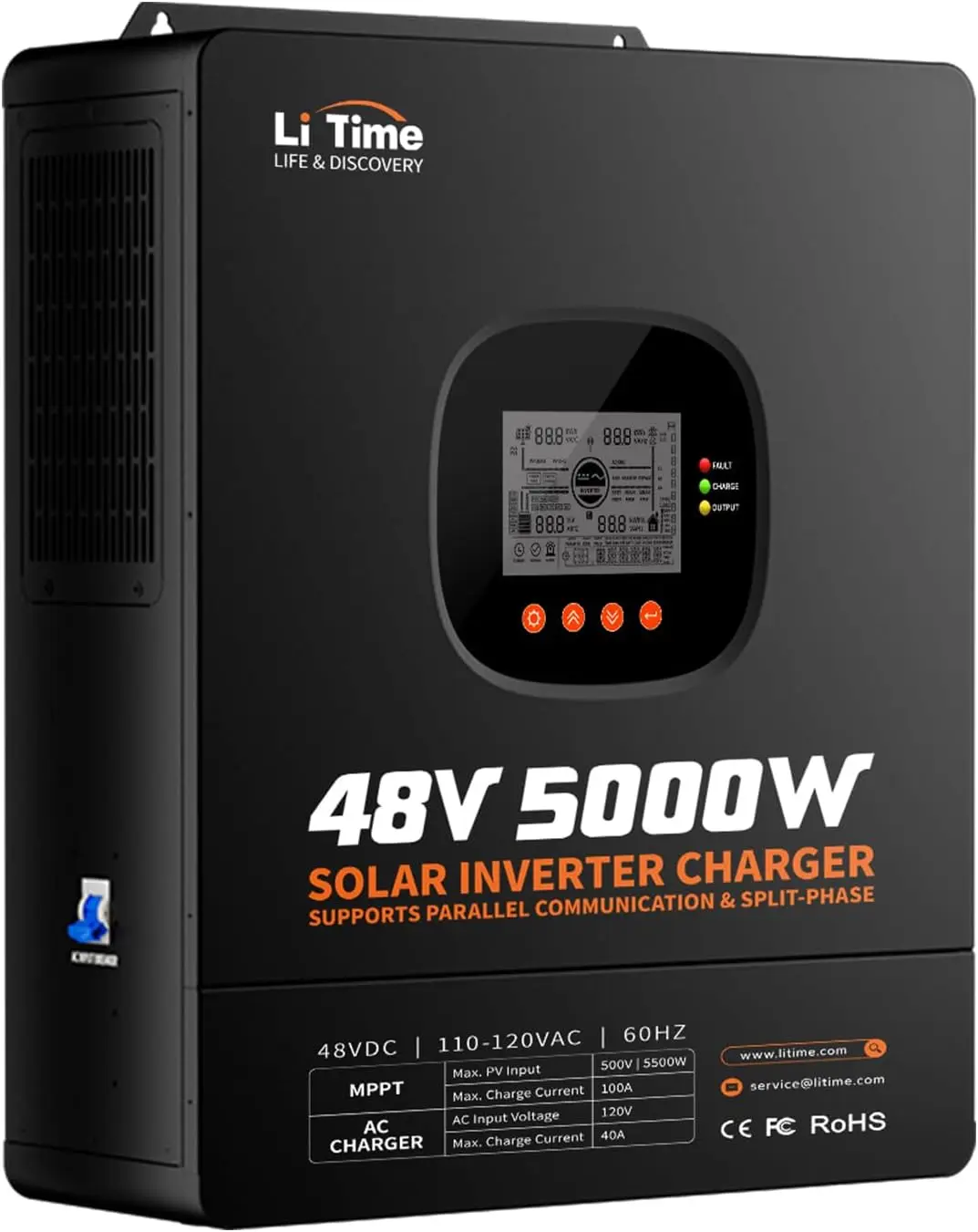 Onduleur LiTime 5000W à onde s - Parallel Solar Inverter 48V 5000W Mppt avis et prix